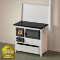 Stufa a legna Trend 8 kw riscaldabili mq. 50/53 con forno e piano cottura